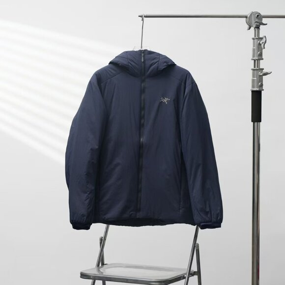 Arc'teryx Navy Blue Lightweight Hooded Jacket - Outdoor & Casual Essential - Picture 1 of 8